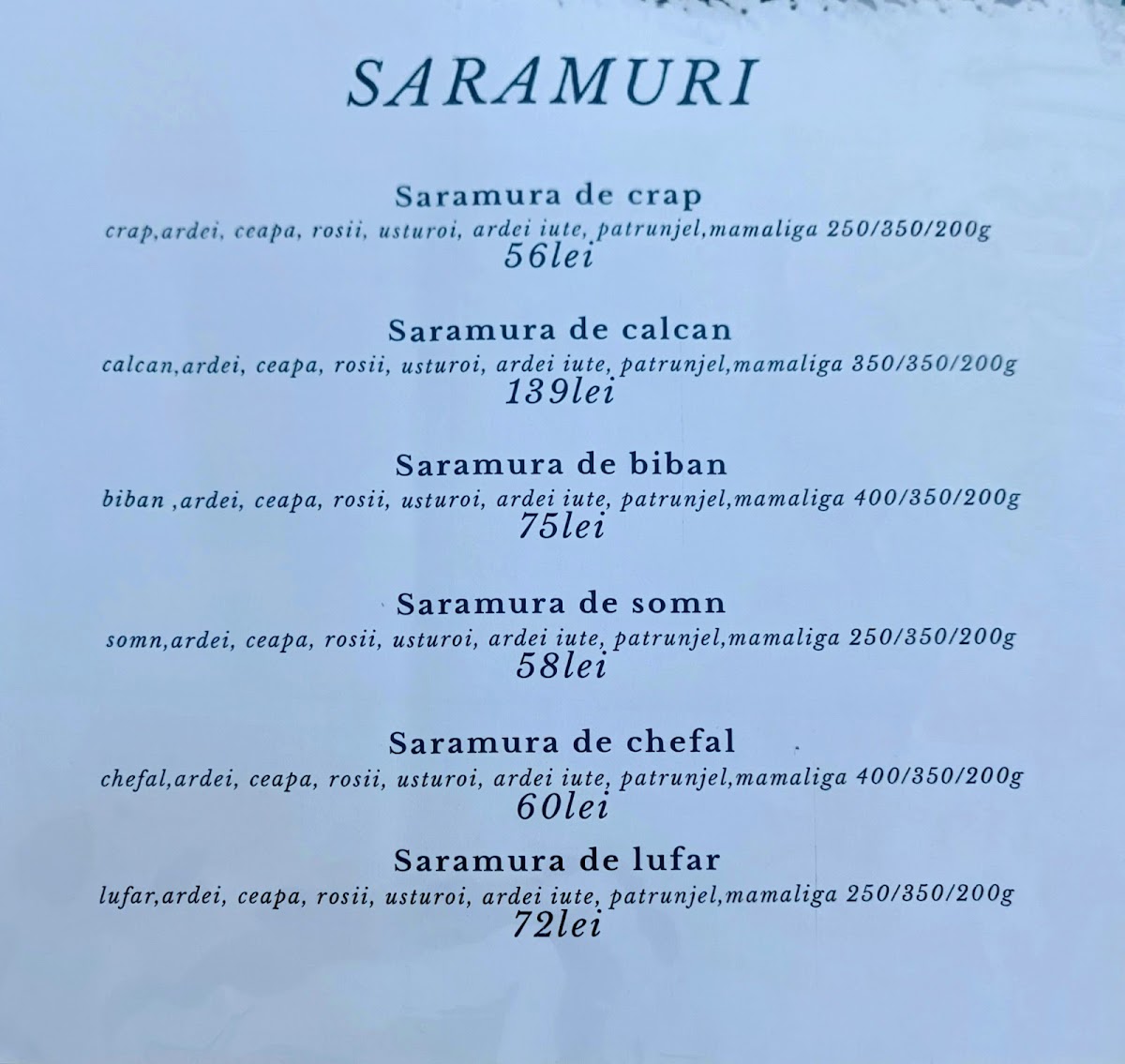 Cherhana Ovidiu Menu - Image 2