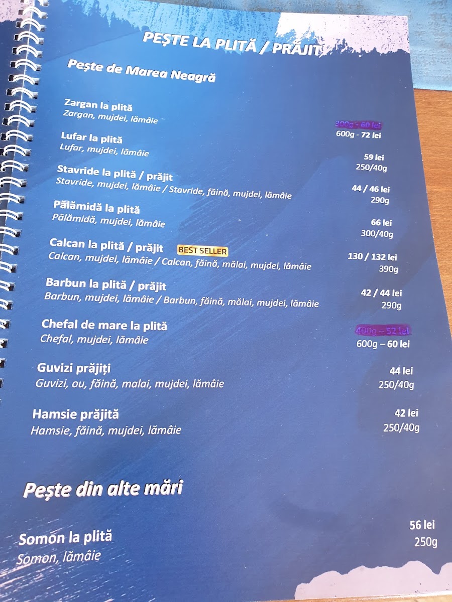 Cherhana Ovidiu Menu - Image 5